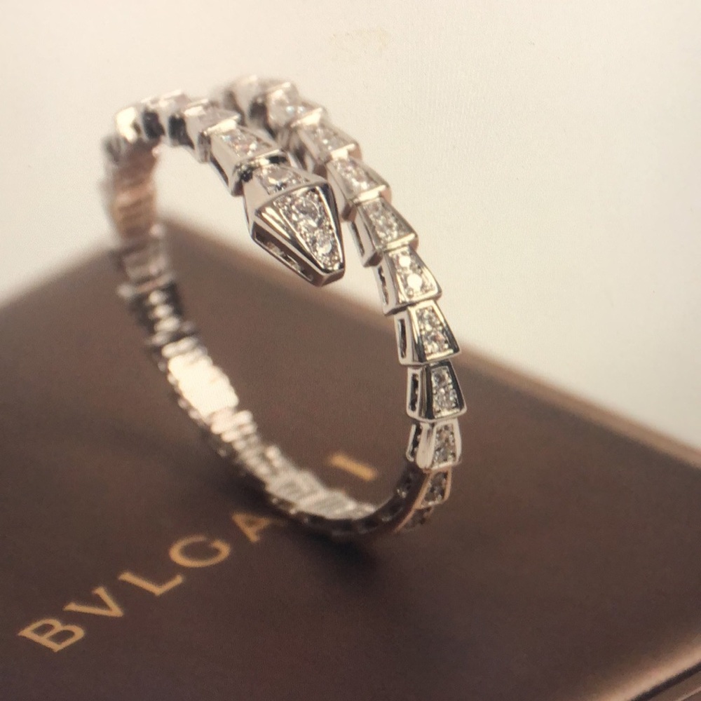 BVLGARI Snake Bracelet With Diamonds